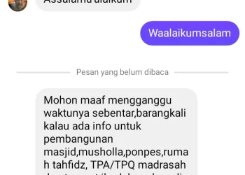 Hati hati Penipuan!!! Akun Anggota DPRD Dipalsukan, Tawarkan Pembangunan Masjid