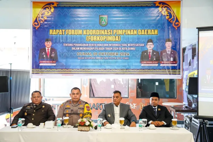 Forkopimda Dumai Gelar Rapat Persiapan Pilkada Serentak 2024 dan Cegah Hoaks