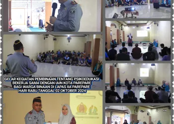 Lapas IIA Parepare Kolaborasi IAIN Parepare, Gelar Program Psikoedukasi untuk Warga Binaan