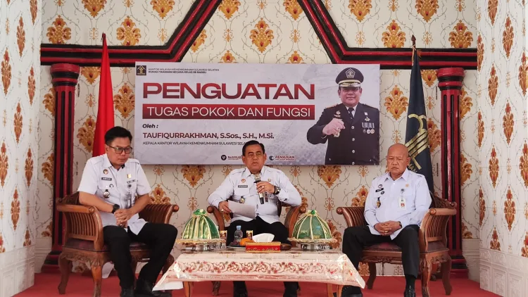 Rutan Barru Sambut Kedatangan Kepala Kanwil Kemenkumham Sulsel dalam Rangka Penguatan Tupoksi Pemasyarakatan