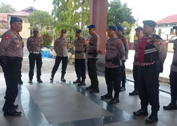Polres Sinjai Gelar Apel Kesiapan Pengamanan Unjuk Rasa BPAN di Kantor Bupati dan DPRD Sinjai