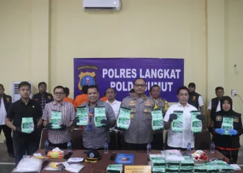 Polres Langkat Musnahkan Barang Bukti Sabu Seberat 21.426,58 Gram Sabu
