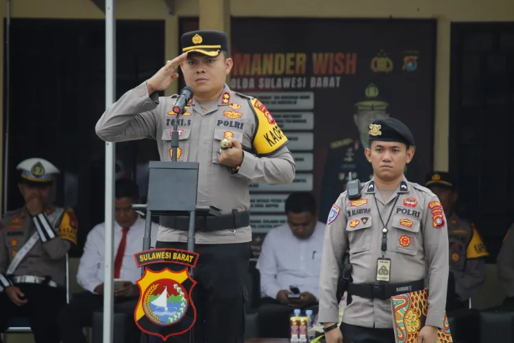 Operasi Zebra Marano 2024, Kapolres Majene Pimpin Apel Gelar Pasukan