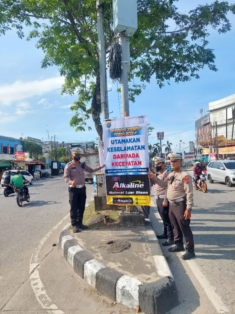 Satlantas Polrestabes Medan, Melaksanakan Sosialisasi Operasi Zebra Toba 2024