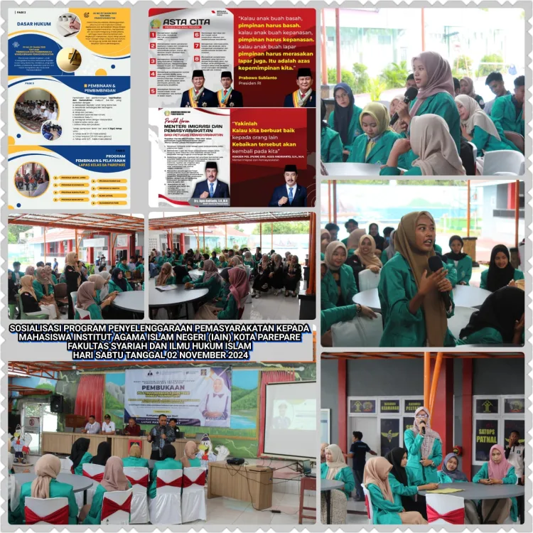 Kalapas Parepare Sosialisasikan “Panca Carana Laksya” Pemasyarakatan Ke Mahasiswa