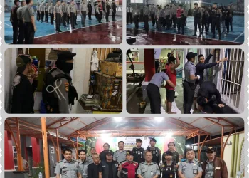 Lapas Kelas IIA Parepare Gelar Razia Gabungan Blok Hunian Bersama Polres Parepare Guna Mencegah Peredaran Dan Penyalah Gunaan Narkoba