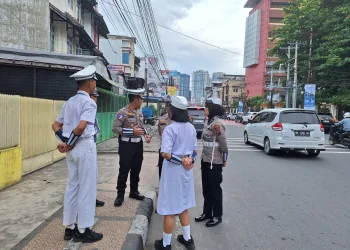 Satlantas Polrestabes Medan Mengaktifkan Kembali Patroli Keamanan Sekolah (PKS) Di Kota Medan