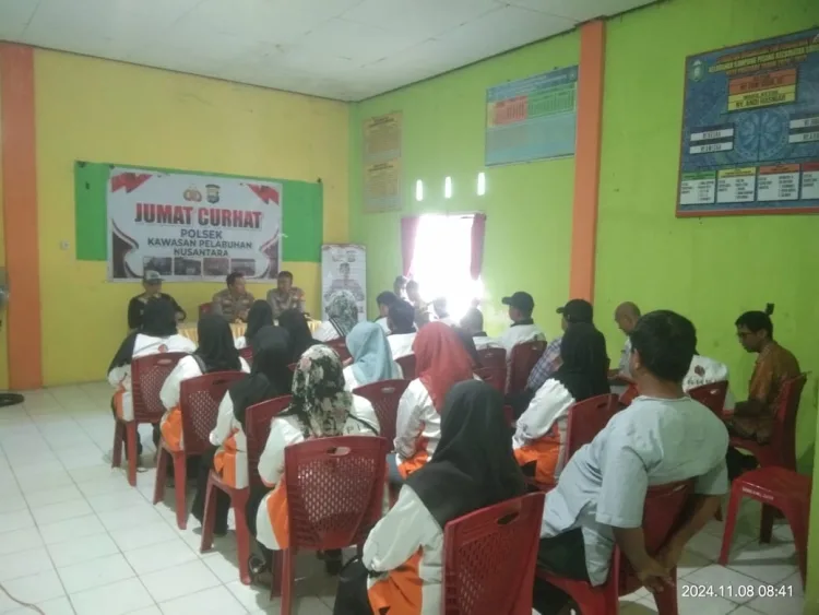 Jumat Curhat, Polsek KPN Imbau Warga Jaga Kerukunan Jelang Pilkada Parepare 2024