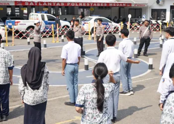 Satlantas Polrestabes Medan, Melaksanakan Kegiatan Pembinaan Patroli Keamanan Sekolah
