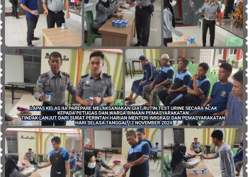 Cegah Peredaran Narkoba, Lapas IIA Parepare Rutin Gelar Razia dan Geledah Blok Hunian WBP