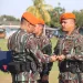 Jhon H Siregar Terima Tongkat Komando selaku Komandan Batalyon Komando 469 Kopasgat Baru