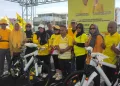 HUT Ke 60 Partai Golkar, Ratusan Masyarakat Kabupaten Majene Meriahkan Senam Massal Partai Golkar