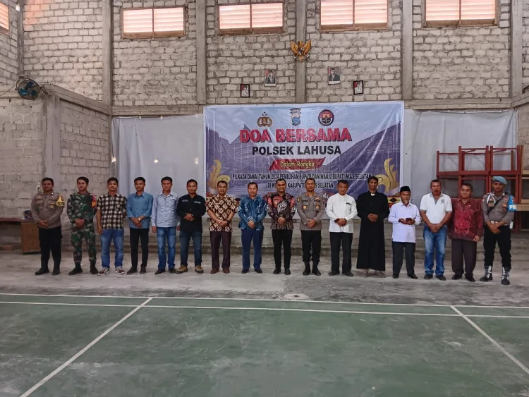 Jelang Pilkada,Polsek Lahusa Gelar Do’a Bersama Lintas Agama