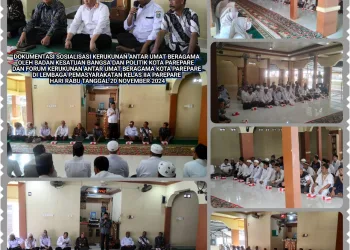 Lapas IIA Parepare Gelar Sosialisasi Kerukunan Umat Beragama Bagi Warga Binaan