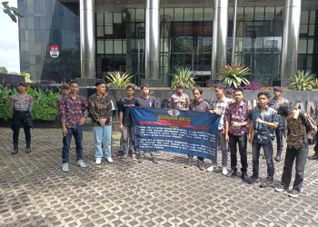 Aliansi mahasiswa pemerhati hukum sultra jakarta resmi melaporkan CV. Wana lestari di KPK RI