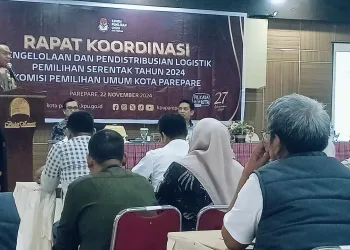 Pendistribusian Logistik Pilkada di Parepare Dijaga Ketat Ratusan Polisi Bersenjata Lengkap