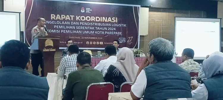 Pendistribusian Logistik Pilkada di Parepare Dijaga Ketat Ratusan Polisi Bersenjata Lengkap