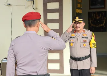 Polres Nias Selatan Gelar Apel Serpas PAM TPS Pilkada Serentak 2024