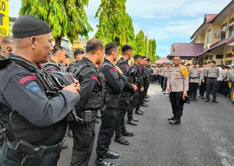 Apel Kesiapan Pengamanan TPS, Kapolres Parepare Amanatkan Ini !!!