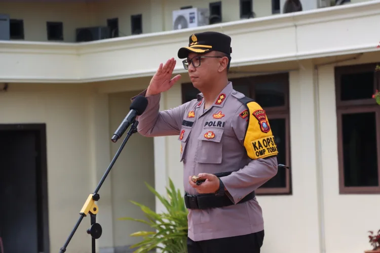 Kapolres Nias Selatan Pimpin APEL Penerimaan BKO Polda Sumut Dan Serpas Pam TPS Wilayah Daratan Pilkada Serentak 2024