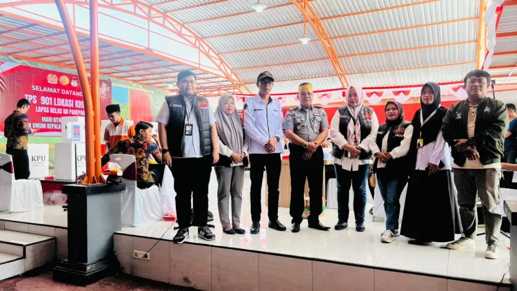 Bawaslu Parepare Monitoring Pemungutan Suara di Lapas Kelas II A Parepare