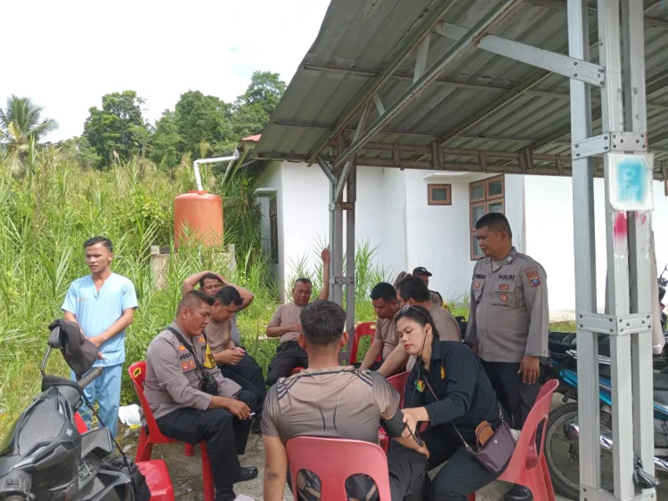 Pasca Tahap Pemungutan Suara,Sidokkes Polres Nias Selatan Cek Kesehatan Personel