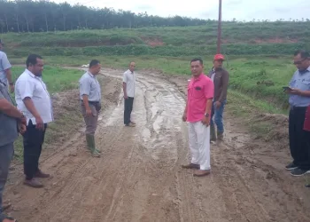 Pangulu Dolok Merangir 1 Dan Pangulu Dolok Kataran Dampingi Manager Div II Bridgestones Tinjau Lokasi Jalan Rusak