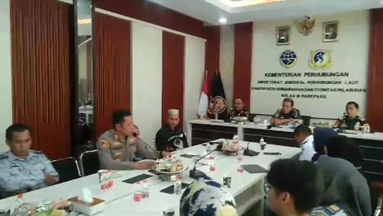 Kapolsek KPN Hadiri Rakor Kesiapan Pengendalian Transportasi Laut Selama Nataru 2025