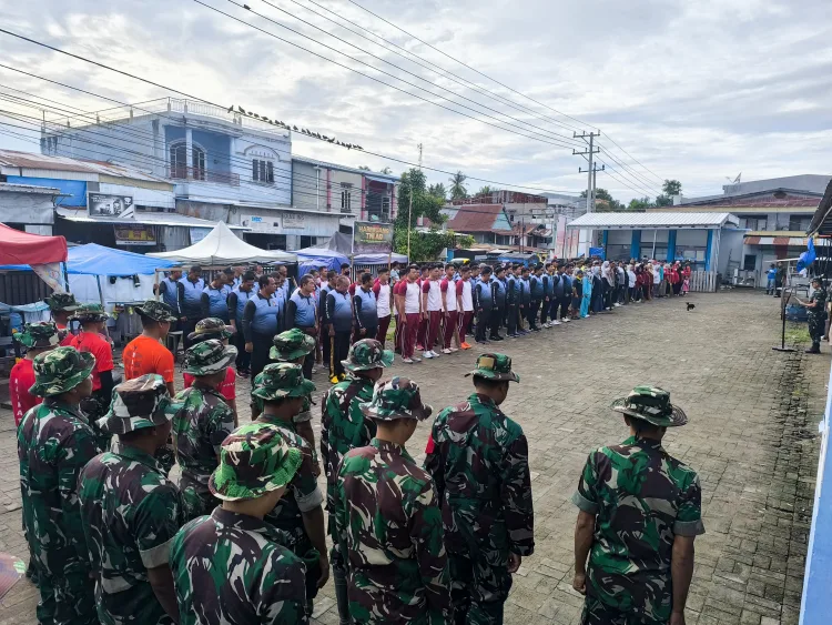 Polres Majene Ikuti Kerja Bakti Peringati Hari Juang TNI AD