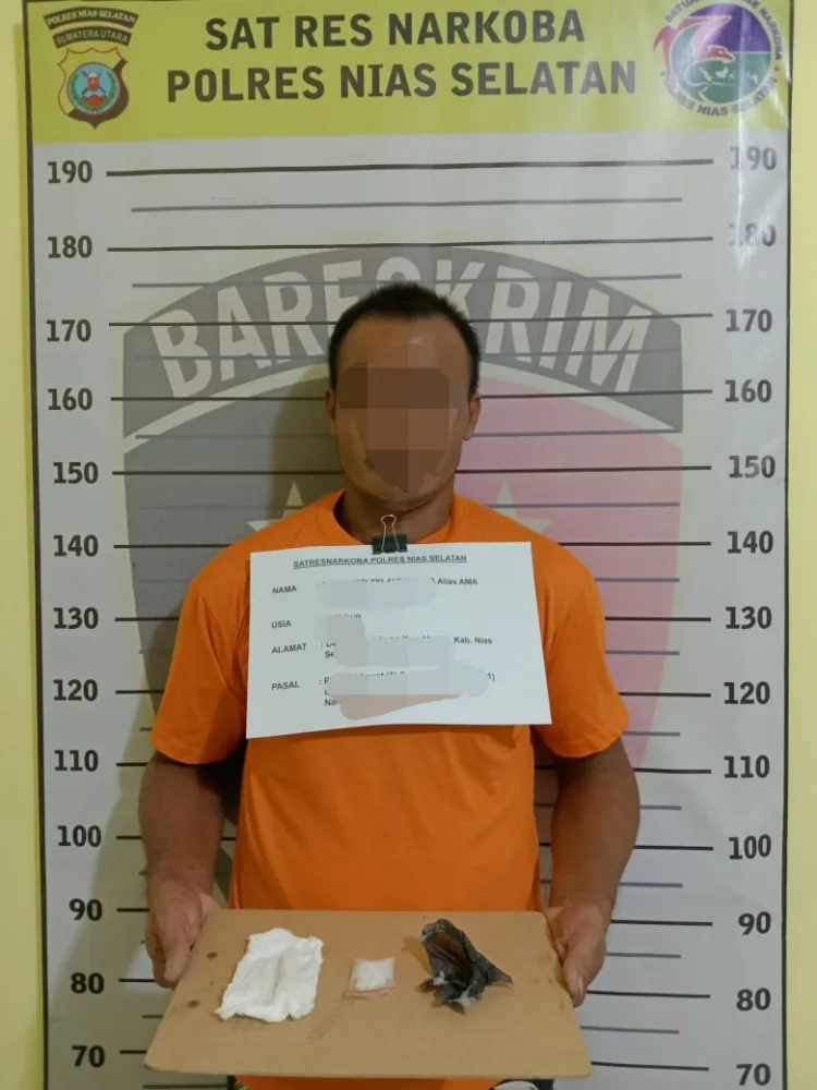 Polres Nias Selatan Kembali Ringkus Satu Terduga Pelaku Penyalahgunaan Narkoba