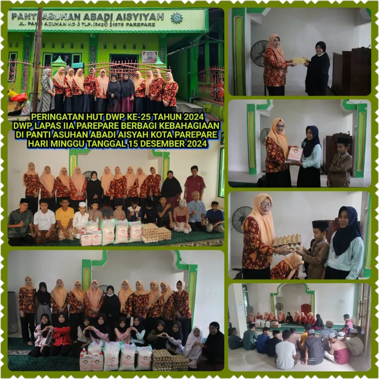 DWP Lapas Parepare Rayakan HUT ke-25 dengan Berbagi