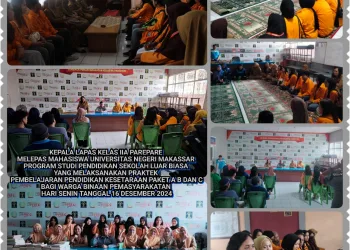 Kalapas Parepare Apresiasi Mahasiswa UNM dalam Pendidikan Kesetaraan WBP