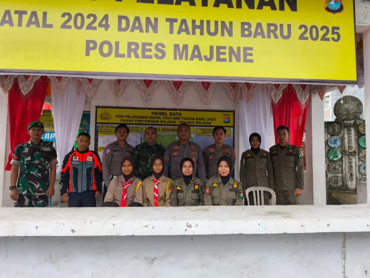 Jelang Puncak Perayaan Natal dan Tahun Baru, Personel Operasi Lilin Polres Majene Siap Jaga Keamanan
