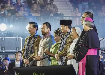 Hadiri Perayaan Natal Nasional, Presiden Prabowo Sampaikan Terima Kasih ke Kapolri & Panglima TNI