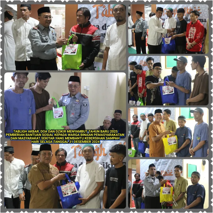 Tabligh Akbar, Doa, Dzikir, dan Pembagian Sembako: Lapas Parepare Sambut Tahun Baru 2025 dengan Penuh Berkah.