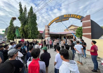 Aksi Solidaritas HMI Majene, Polres Majene Gelar Pengamanan Secara Humanis
