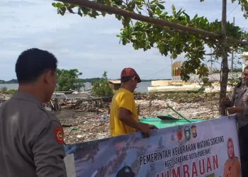 Aparat 3 Pilar Pasang Baliho, Imbau Warga Waspada Cuaca Ekstrim