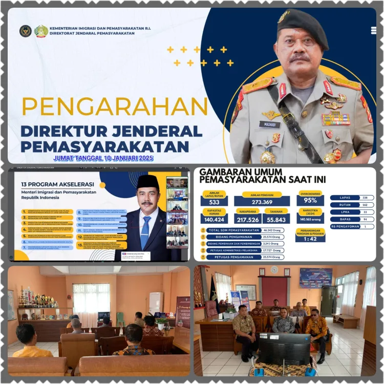 Lapas Kelas IIA Parepare Mengikuti Pengarahan Perdana Direktur Jenderal Pemasyarakatan