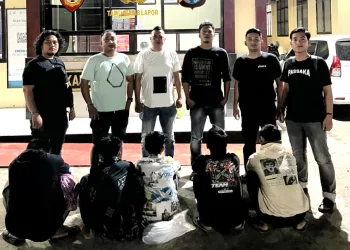 Unit Resmob Polres Majene Amankan Lima Terduga Pelaku Pencurian Sarang Walet