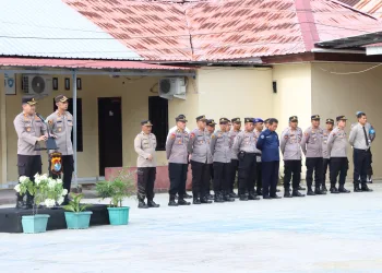Apel Farewell Parade, Polres Majene Sambut Kapolres Baru AKBP Muhammad Amiruddin, S.I.K.