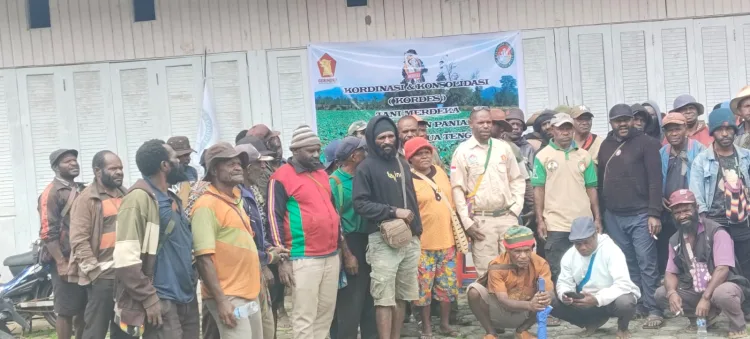 Kordinasi dan Konsilidasi (KORDES) Tani Merdeka Kabupaten Paniai, Provinsi Papua Tengah.
