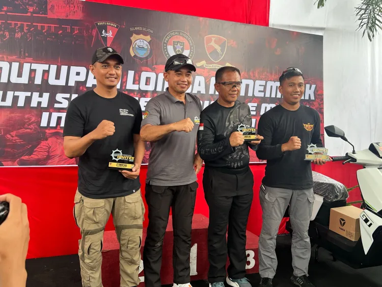 Personel Batalyon B Pelopor Satuan Brimob Polda Sulsel Raih Prestasi