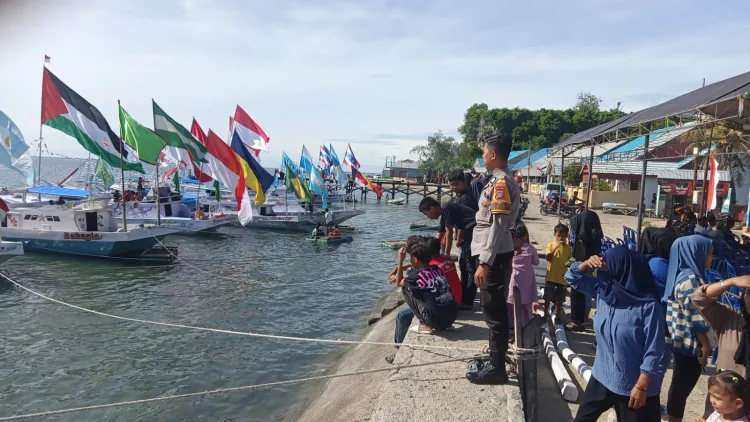 Personel Polres Majene Gelar Pengamanan Doa dan Dzikir Masyarakat Nelayan Pangali-Ali