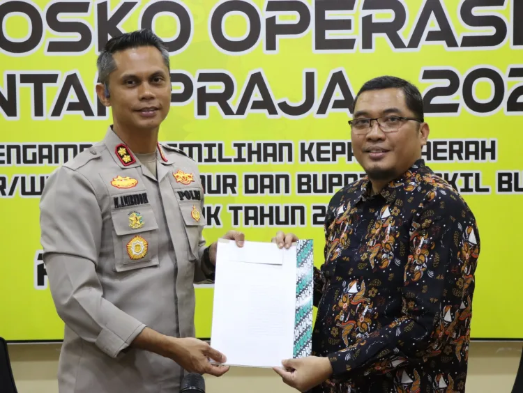 Pererat Sinergitas, Kapolres Majene Terima Kunjungan Silaturrahmi KPU Majene
