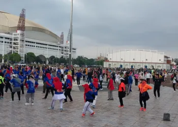 Minggu Bugar Bersama Disporasu & KORMI, Ratusan Warga Ramaikan Lapangan Astaka