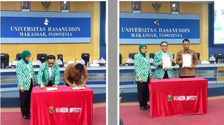 Kades Pao-Pao Syamsul Bahri dan ICMI Sulsel Teken Kerjasama Pemberdayaan Ekonomi Masyarakat  Desa