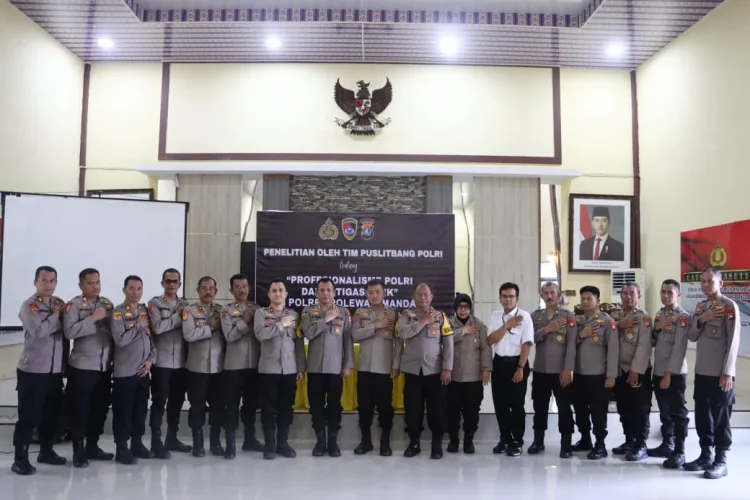 Wakapolres Majene Hadiri Penelitian Puslitbang Polri tentang Profesionalisme dan Mitigasi Etik
