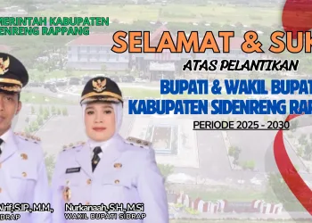 Resmi Dilantik sebagai Bupati dan Wakil Bupati Sidrap, PKBM Bidpaud Disdikbud Ucapkan Selamat kepada H. Syaharuddin Alrif dan Nurkanaah