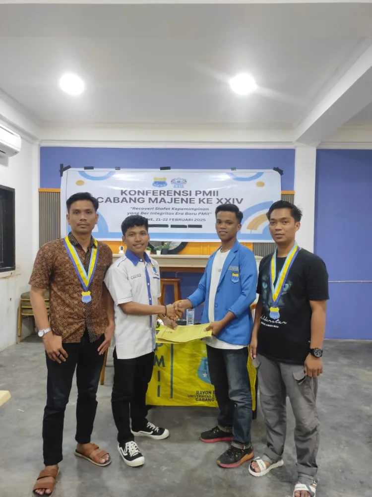 Terpilih secara Aklamasi, Ma’ruf Nahkodai PMII Majene periode 2025-2026