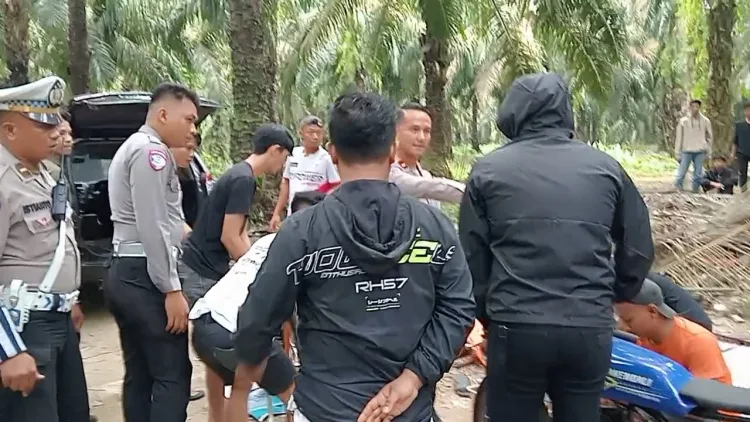 AKP Syamsul A Batubara S.E,M.Si, Kasat Lantas Polres Binjai  Bubarkan Balap Liar